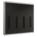 Ver imagem 3 de Guarda-Roupa Casal 8 Portas Batentes Saturno Madesa