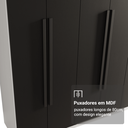 Ver imagem 7 de Guarda-Roupa Casal 8 Portas Batentes Saturno Madesa