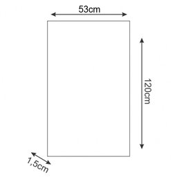 Tampo Tampão Mdp 15 Mm Mobília Decor para Balcão de 120 Cm Branco - 6