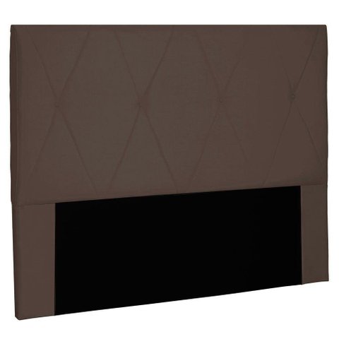 Cabeceira Queen 1,60m Aquilla Suede Marrom Café