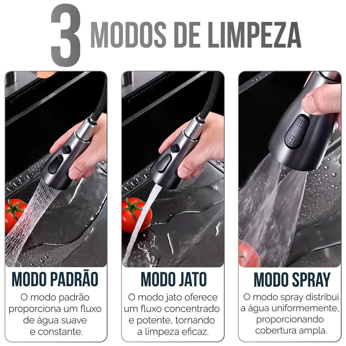 Cuba Cascata Gourmet Pia Cozinha Lavador de Copos Bancada Premium Completa Aço Inox Temperatura Ajus - 8