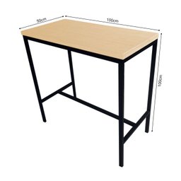 Conjunto Mesa Bistrô Industrial 1m Pinus com 4 Banquetas Industrial Taburete - 5