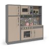 Cozinha Infantil com Refrigerador Diana em Mdf - Cinza - 1