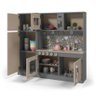 Cozinha Infantil com Refrigerador Diana em Mdf - Cinza - 3