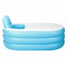 Banheira Inflável Portátil com Encosto 150l Vg Plus Azul - 3