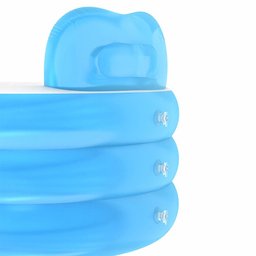 Banheira Inflável Portátil com Encosto 150l Vg Plus Azul - 4