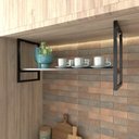 Ver imagem 2 de Nicho Industrial Suspenso Teto Cozinha Prateleira Industrial Suspensa Nicho Industrial Nichos para