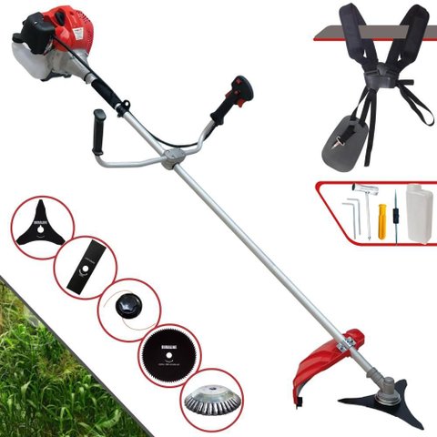 Roçadeira Multifuncional Anmax Cg430p-tb À Gasolina 43cc 2hp 9.000rpm C/ 5 Opções de Corte
