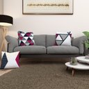 Ver imagem 2 de Kit 3 Almofadas Cheias 40cm X 40cm Decorativas Estampadas Digital Sala Sofá Quarto Geo Vermelho