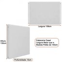 Ver imagem 3 de Cabeceira Almeria Casal Bouclé Off White - Sallar Home