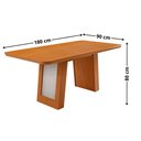 Ver imagem 4 de Mesa de Jantar Carolina 180cm Tampo MDF Canto Copo com 6 Cadeiras Lira