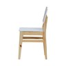 Kit 2 Cadeiras Linhas Estrutura Madeira Maciça Assento e Encosto MDF Laqueado - Natural/Branco - 7