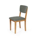 Ver imagem 4 de Mesa de Jantar Redonda Gabi Pret/nor com 4 Cadeiras Estofadas Ella Cinza