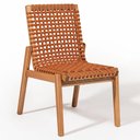 Ver imagem 4 de Kit 02 Cadeiras para Sala de Jantar Varanda Gourmet Trammare C07 Corda Náutica Ocre - Lyam Decor