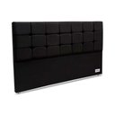Ver imagem 1 de Cabeceira Cama Box Estofada 195 Piave Linho King 195 - Linho Preto - Ortobom