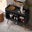 Ver imagem 3 de Aparador Buffet New Odin com Adega Preto – EJ Móveis