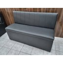 Ver imagem 2 de Poltrona Sofá Booth 1,10 Black Desenho em Listras Verticais Sku84