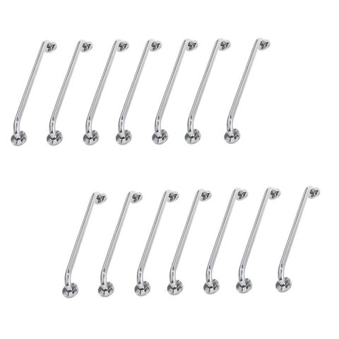 Alça de Apoio Barra Inox 80cm Kit 14 Unidades Idoso Cadeirante Segurança Banheiro Quarto Corredor