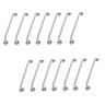 Alça de Apoio Barra Inox 80cm Kit 14 Unidades Idoso Cadeirante Segurança Banheiro Quarto Corredor - 1