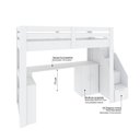 Ver imagem 6 de Cama Alta Juvenil Star Plus Office Multifuncional Branco