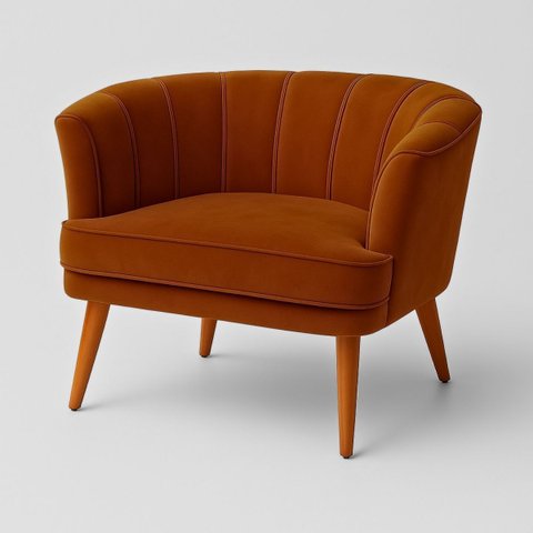 Poltrona Decorativa para Recepção Pés de Madeira Resiste Tecido Veludo Macia
