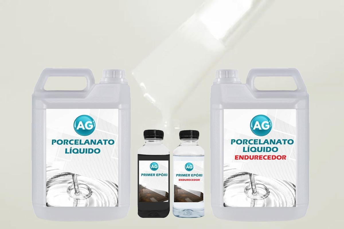 Kit Porcelanato Líquido + Primer - Concreto, Madeira e Mais