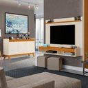 Ver imagem 1 de Conjunto Sala de Estar Painel Home 136cm e Buffet Ripado
