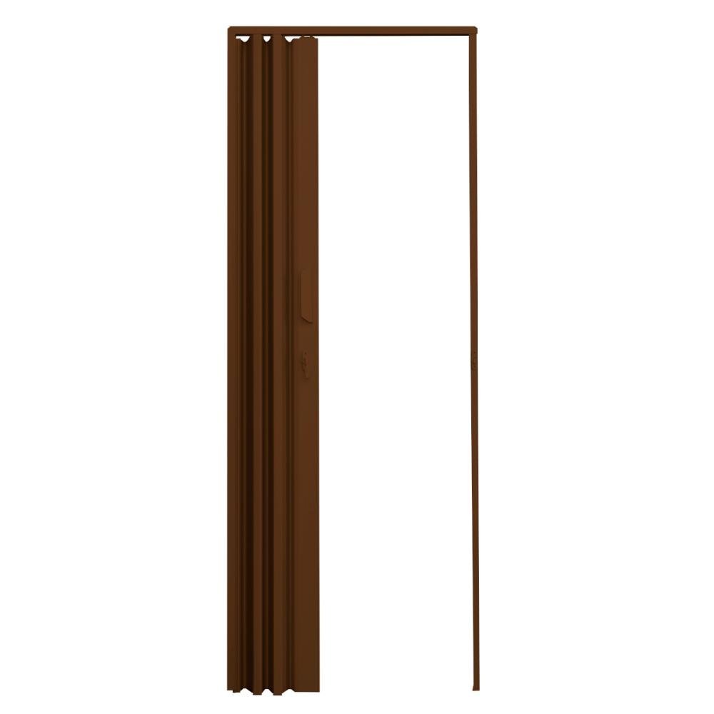 Porta Sanfonada de PVC 84x210cm Zapinplast - Marrom - 2