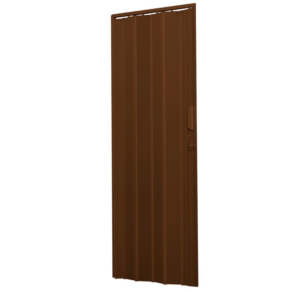 Porta Sanfonada de PVC 84x210cm Zapinplast - Marrom - 3