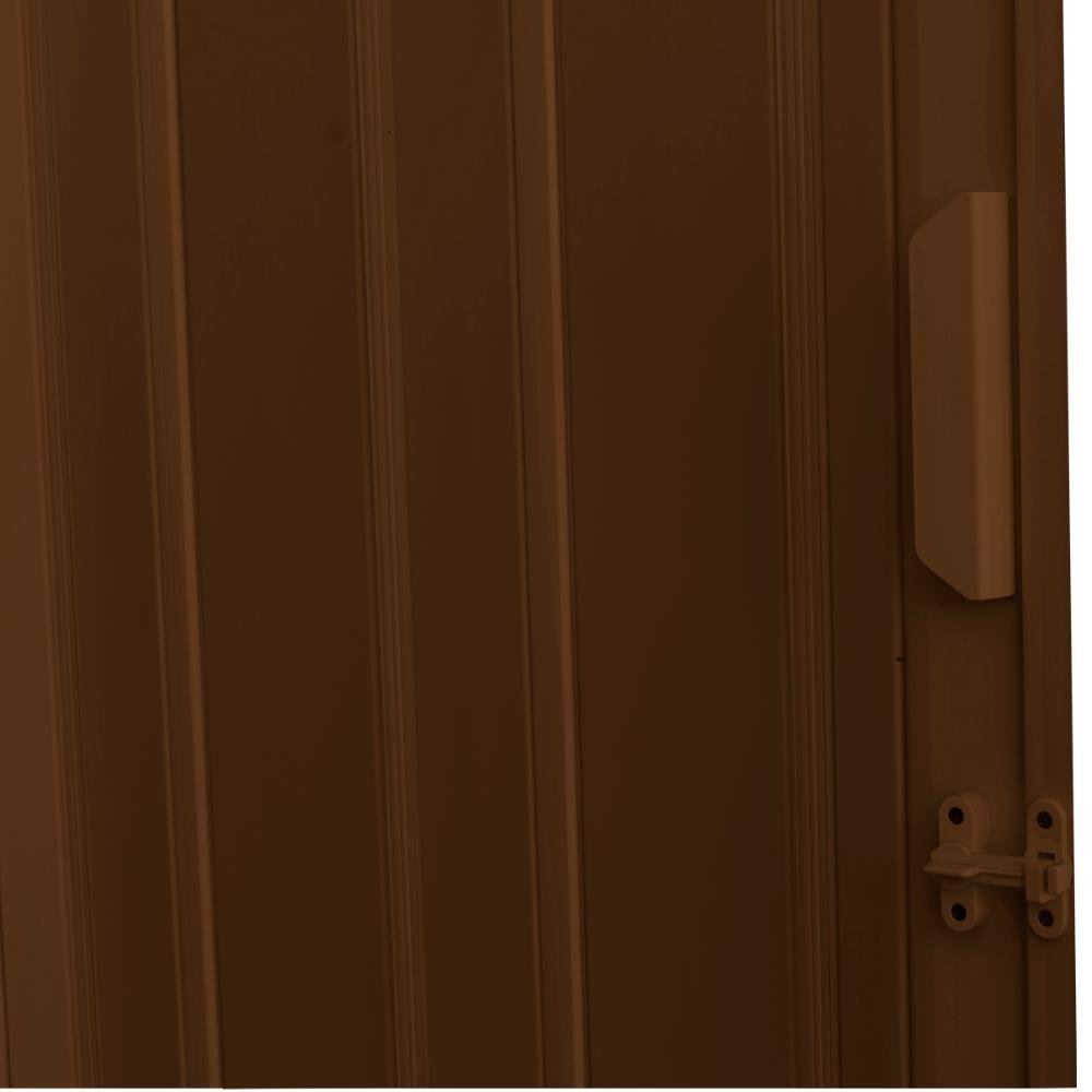 Porta Sanfonada de PVC 84x210cm Zapinplast - Marrom - 5