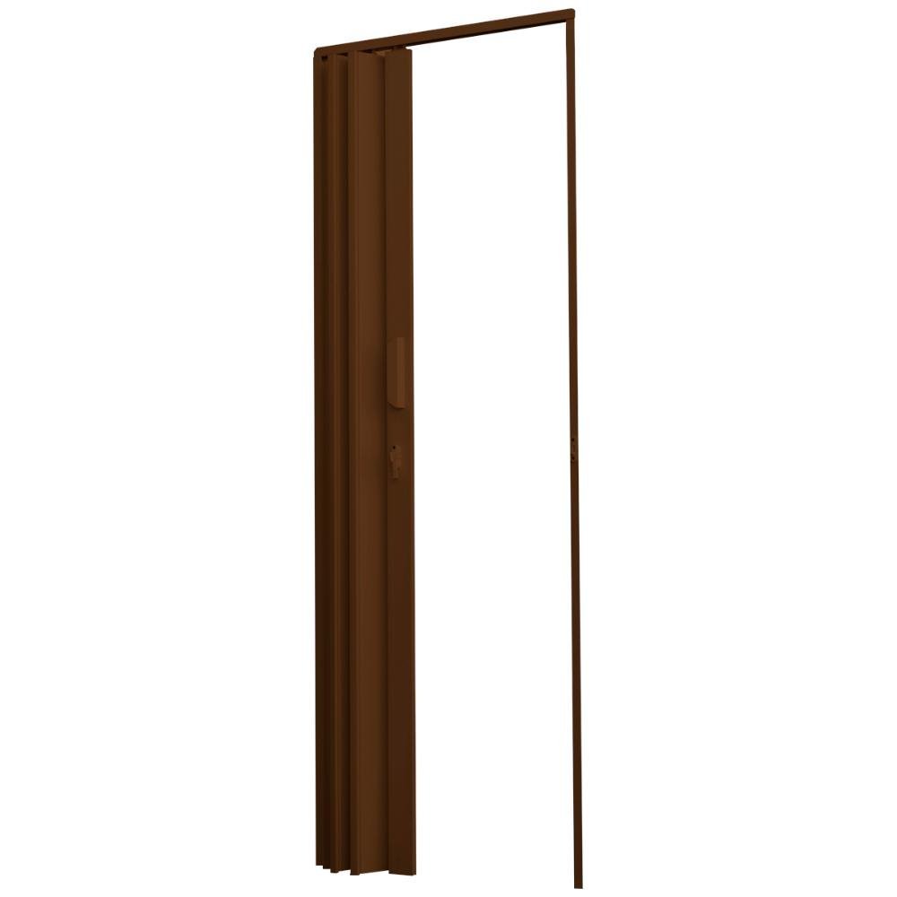 Porta Sanfonada de PVC 84x210cm Zapinplast - Marrom - 4