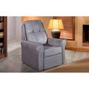 Ver imagem 4 de Poltrona Reclinável p/ Sala MH1216 Slim Two Way Suede Cinza - Herval