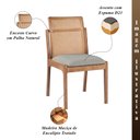 Ver imagem 2 de Kit 8 Cadeiras Decorativa Sala de Jantar Luxo Livia Facto Prata Brilho - Mozzelar