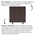 Ver imagem 5 de Cabeceira Estofada Cama Solteiro 100 Cm Luísa Suede e Frame:marrom