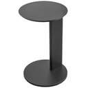 Ver imagem 1 de Mesa Lateral para Sala de Estar Pés Madeira Bulat A03 Nero Preto - Lyam Decor
