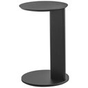 Ver imagem 3 de Mesa Lateral para Sala de Estar Pés Madeira Bulat A03 Nero Preto - Lyam Decor