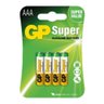 04 Pilhas Aaa Alcalina Gp Super Value com 4 Pilhas Otimas - 1