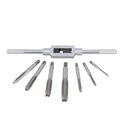 Ver imagem 3 de Jogo Tarracha Macho Cossinete Madeira Aluminio Pente Abre Kit Rosca Completo 8 Peças