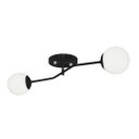 Ver imagem 1 de Lustre Aro Preto Jabuticaba Globo de Vidro Orby