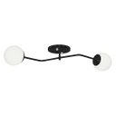 Ver imagem 2 de Lustre Aro Preto Jabuticaba Globo de Vidro Orby