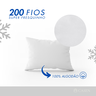 Kit 6 Travesseiros Pluma Ganso Antialérgico 200 Fios Descanso Luxo 70x50 - 4