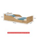Ver imagem 6 de Cama Infantil Montessoriana para Colchão 70x150cm 100% Mdf Suspiro Multimóveis Bb2379 - Madeirado