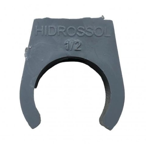 Kit 50 Abracadeira Pvc Cinza 1/2 Polegada Hidrossol