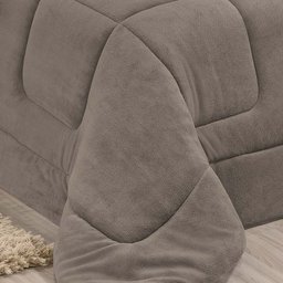 Coberdrom Robust King Manta Soft Sherpa Lã de Carneiro Pesado Grosso 1 Peça - Cinza - 3