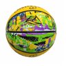 Bola Basquete Spalding Graffiti Amarelo e Verde - 5