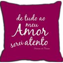 Ver imagem 1 de Almofada Roxa Frase Amor