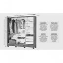 Ver imagem 4 de Guarda Roupa com Espelho e 3 Portas Sapphire -grand Line