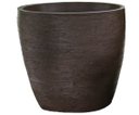 Ver imagem 1 de Vaso Planta 50x50 Oval Moderno Polietileno - MARROM MADEIRA 015