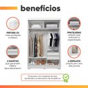Ver imagem 4 de Guarda Roupas Solteiro com Espelho 2 Portas 2 Gavetas Luci