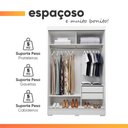 Ver imagem 7 de Guarda Roupas Solteiro com Espelho 2 Portas 2 Gavetas Luci
